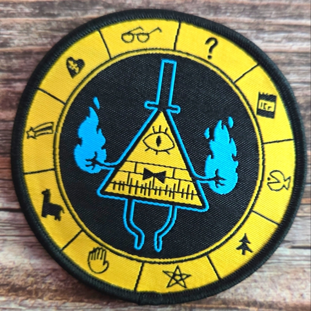 Gravity Falls Bill Cipher Occult Gothic Witchy Fabric Patch